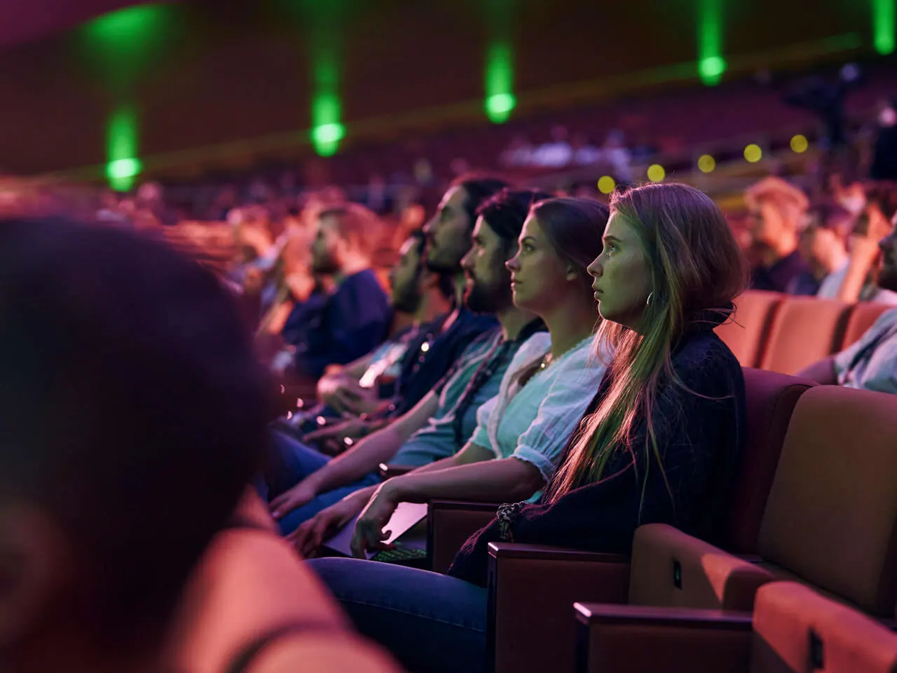 Software practitioners in the audience at a technology conference
